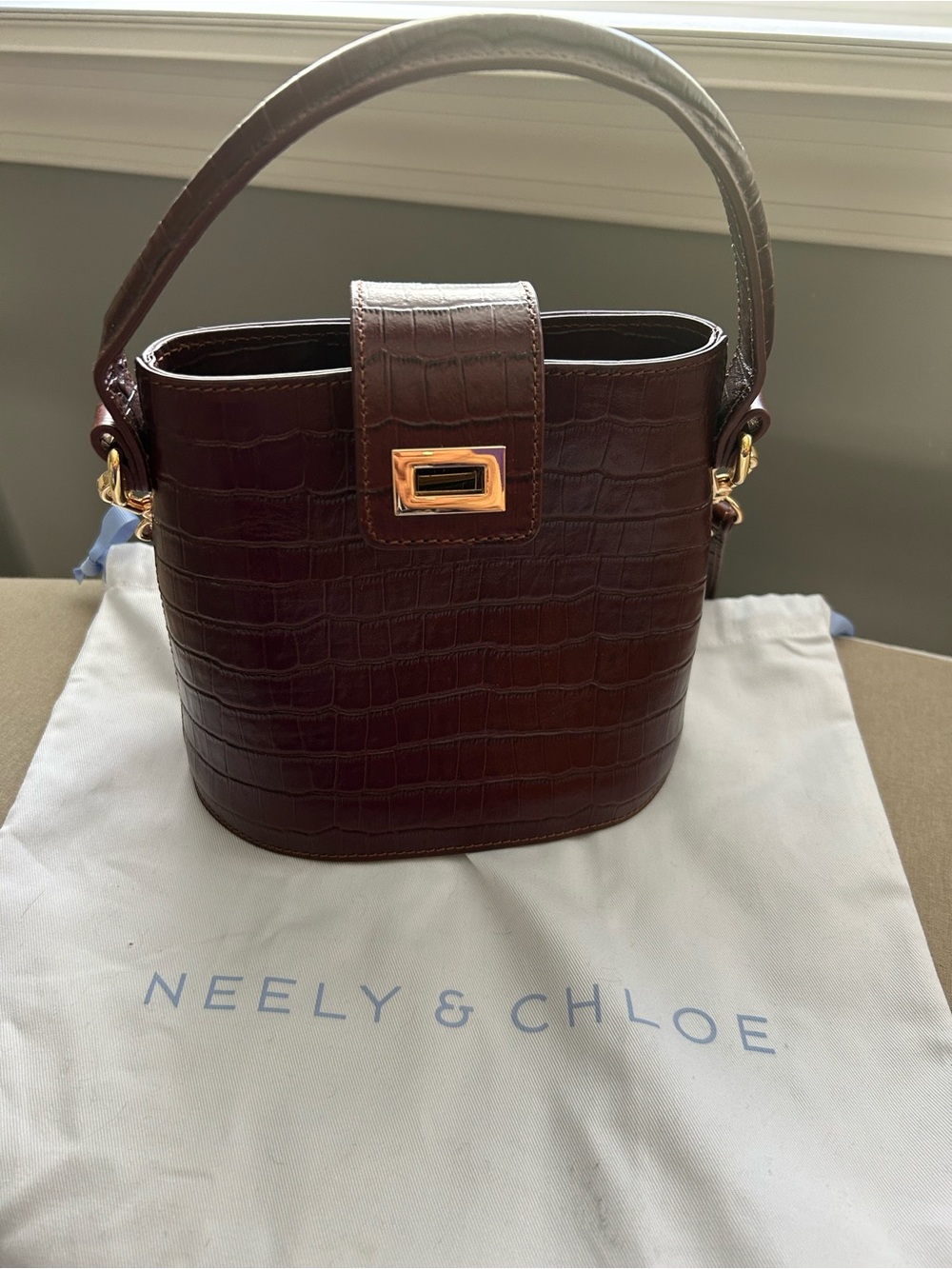 Neely & Chloe Small Structured Bucket Bag